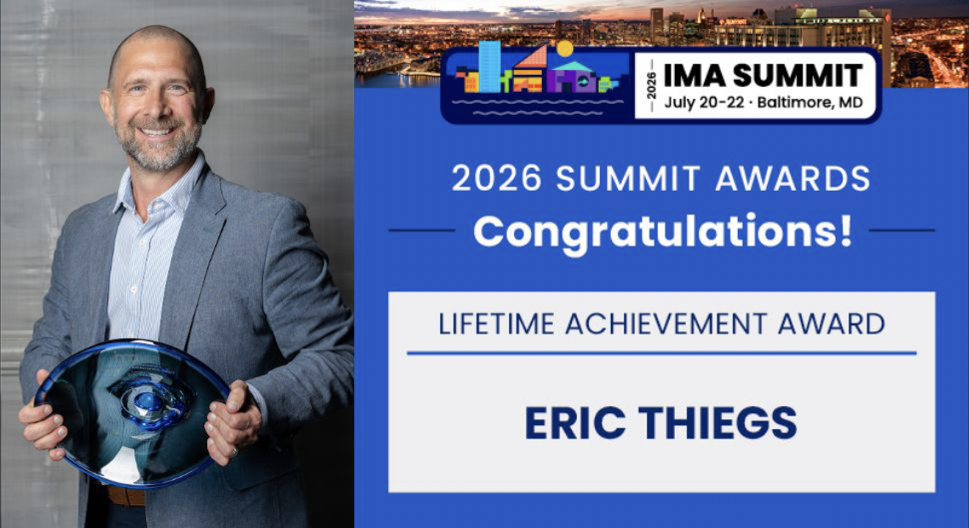 NeoCurrency's Eric Thiegs receives IMA's 2026 Lifetime Achievement Award